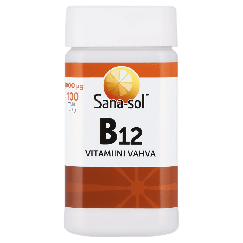 Sana-sol B12-vitamiini vahva 1000 µg - integratoridirecthub.com