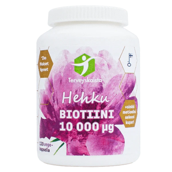 Terveyskaista Biotiini 10 000 µg 120 kaps. - integratoridirecthub.com