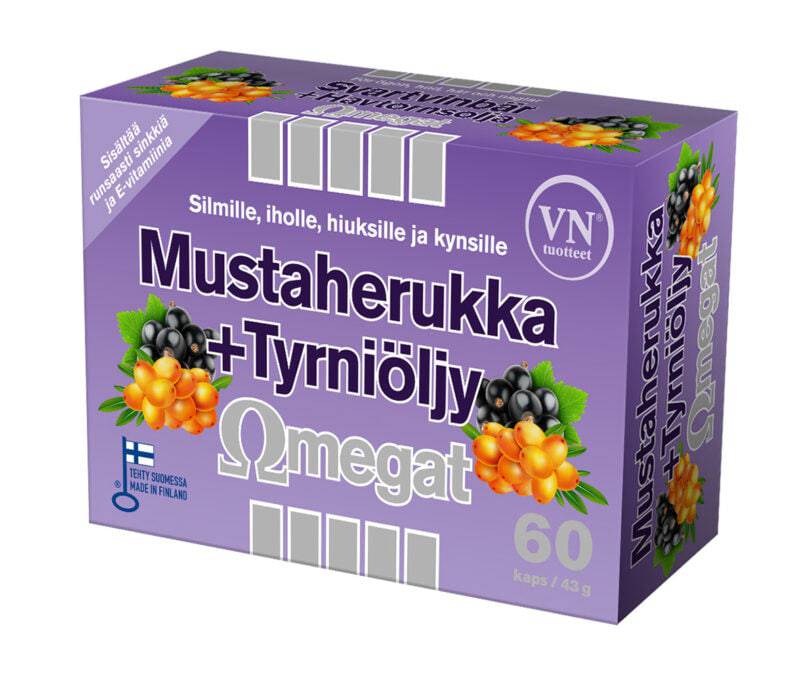 Mustaherukka + Tyrniöljy Omegat 60 kaps. - integratoridirecthub.com