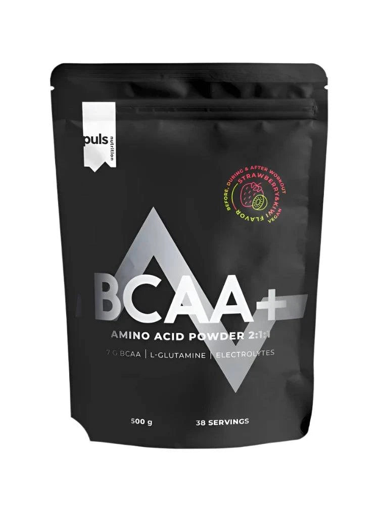 Puls Nutrition BCAA+ 500 g - Aminohappojauhe Mansikka-Kiivi - integratoridirecthub.com