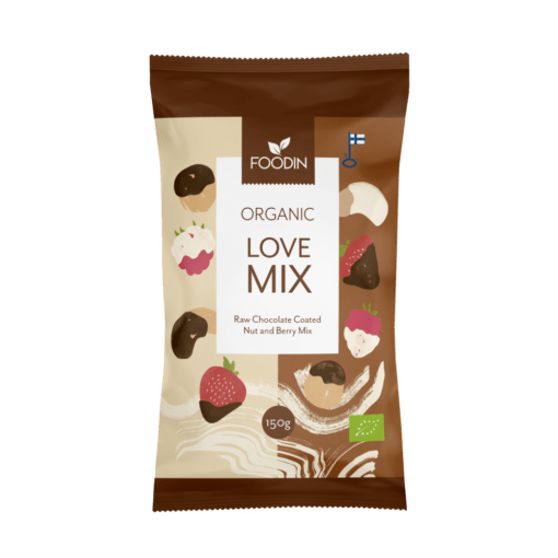 Foodin Love-Mix Raakasuklaasekoitus 150 g - integratoridirecthub.com