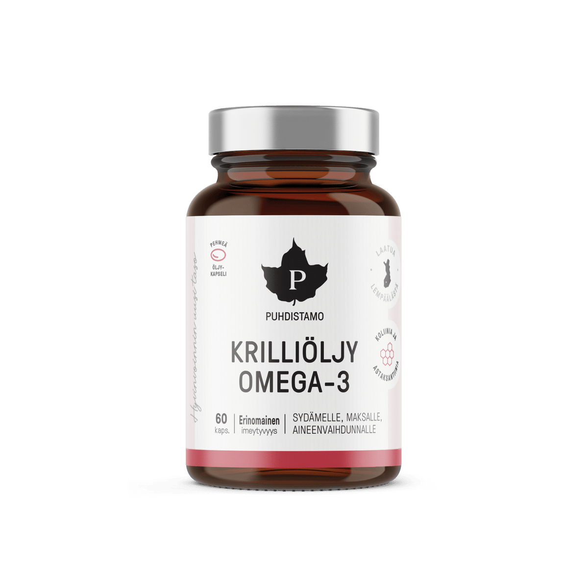 Puhdistamo Krilliöljy Omega-3 60 kaps. - integratoridirecthub.com