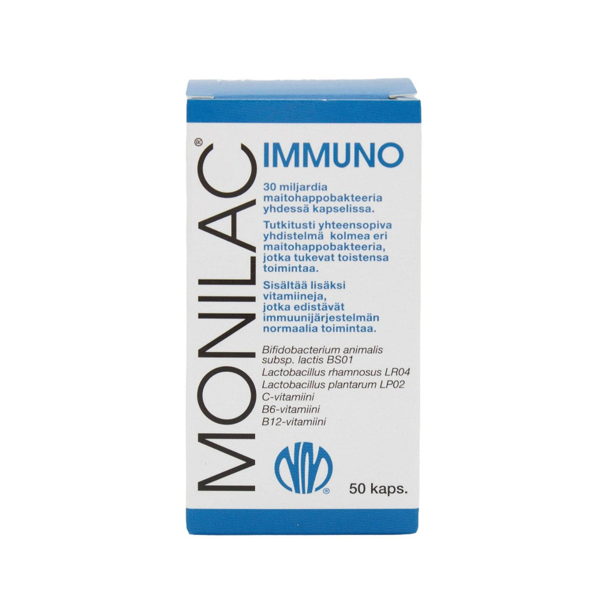 Monilac Immuno - Maitohappobakteeri 50 kaps. - integratoridirecthub.com