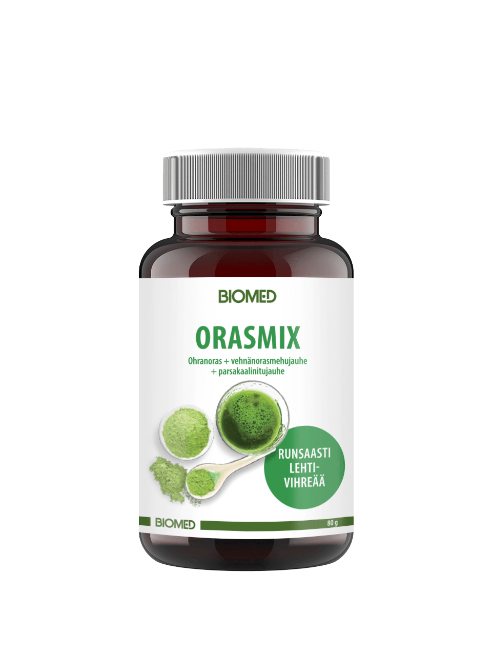 Biomed Orasmix - Viherjauhe 80 g - integratoridirecthub.com