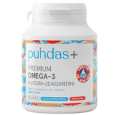 Puhdas+ Premium Omega-3 + Luteiini + Zeaksantiini 30 kaps.