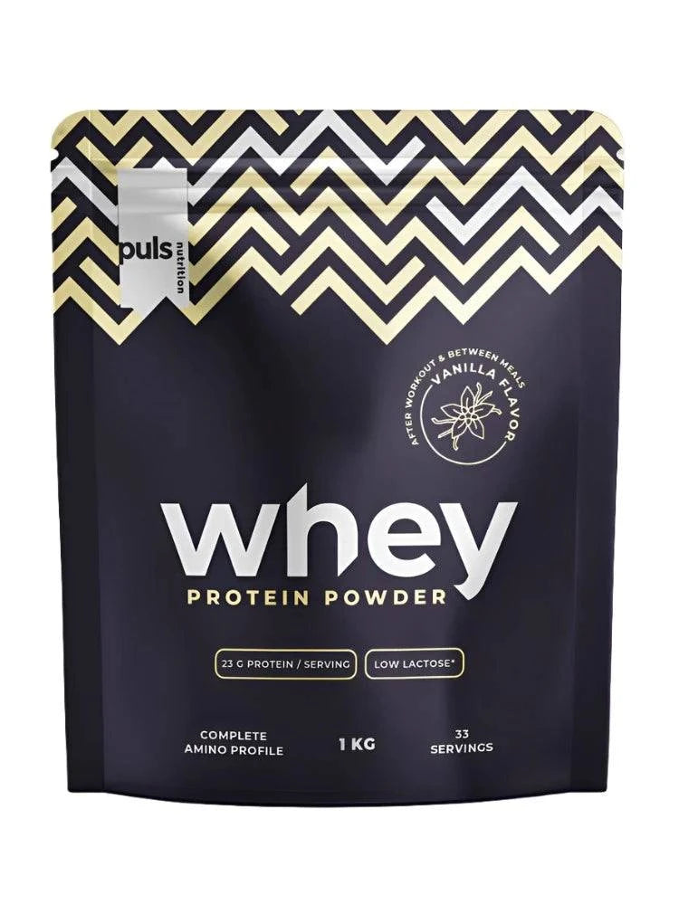 Puls Nutrition Whey Protein Powder - Hera Proteiini Vanilja 1 kg - integratoridirecthub.com