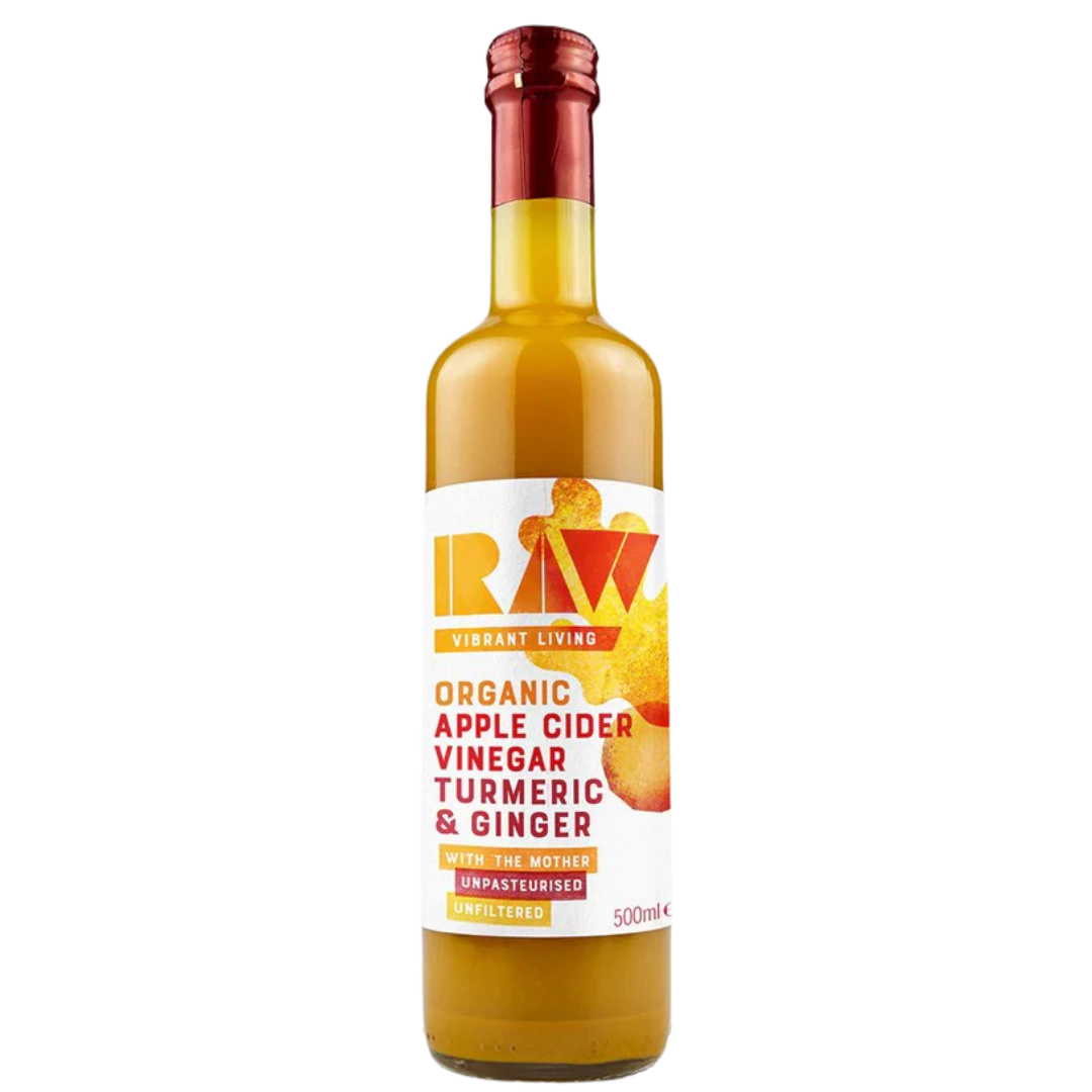 
RAW Omenasiiderietikka kurkuma-inkivääri 500 ml, integratoridirecthub.com