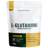 Sinunapteekin L-Glutamiini, mustamaton, 250 g pussi, integratoridirecthub.com