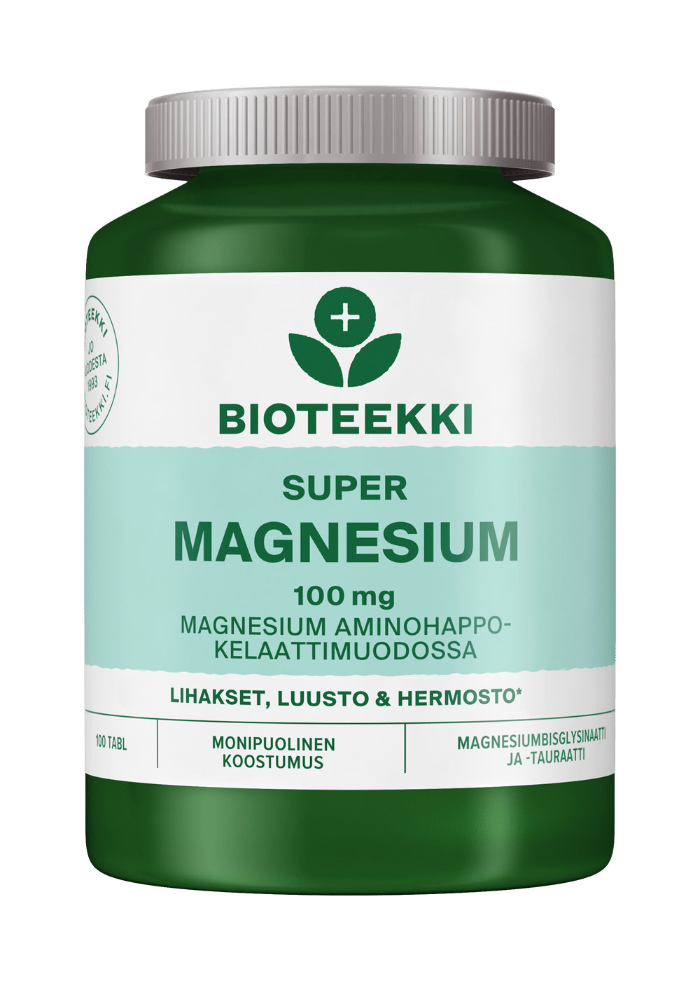 Bioteekin Super Magnesium 100 mg 100 tabl. - integratoridirecthub.com
