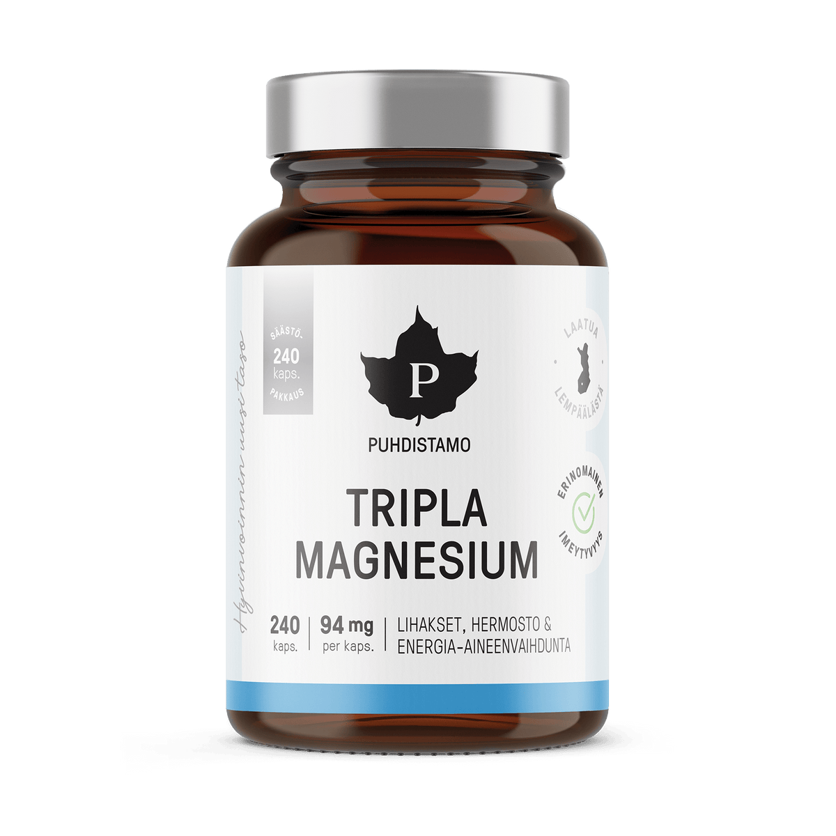 Puhdistamo Tripla Magnesium SÄÄSTÖPAKKAUS 240 kaps. - integratoridirecthub.com