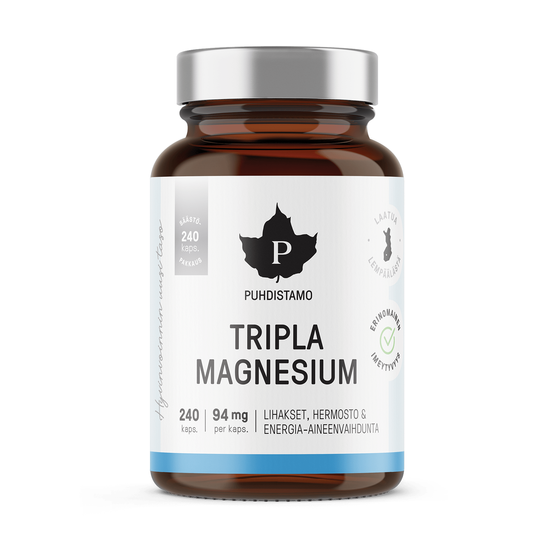 Puhdistamo Tripla Magnesium SÄÄSTÖPAKKAUS 240 kaps. - integratoridirecthub.com