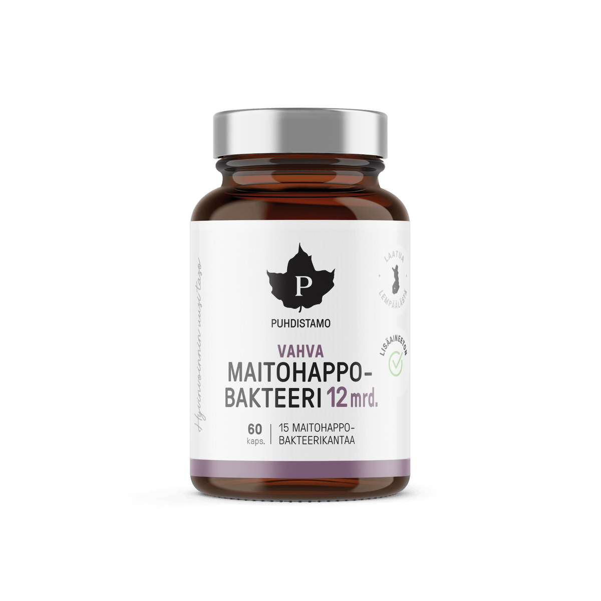 Puhdistamo Vahva Maitohappobakteeri 12 mrd. 60 kaps. - integratoridirecthub.com