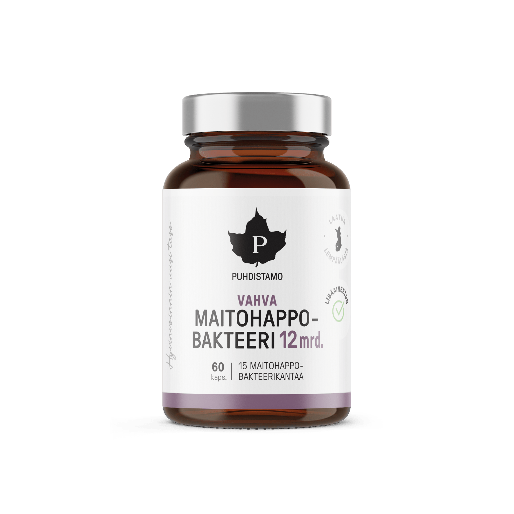 Puhdistamo Vahva Maitohappobakteeri 12 mrd. 60 kaps. - integratoridirecthub.com