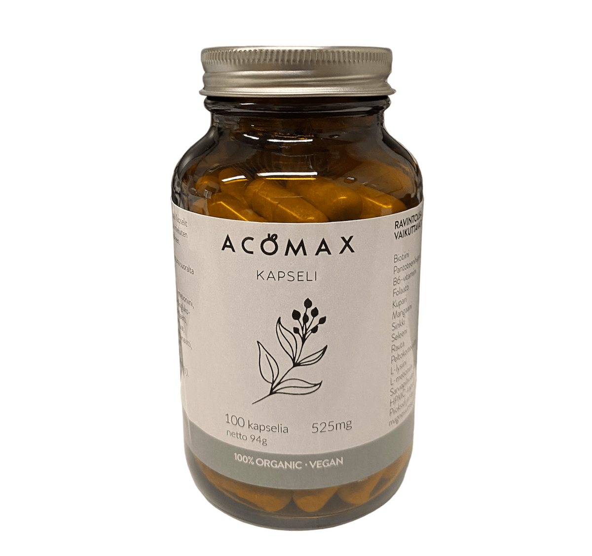 Acomax Hiuskapseli 525mg 100 kaps. - integratoridirecthub.com