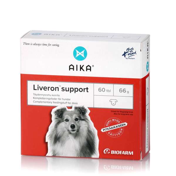 AIKA Liveron Support - Täydennysrehu koirille 60 tabl. - integratoridirecthub.com