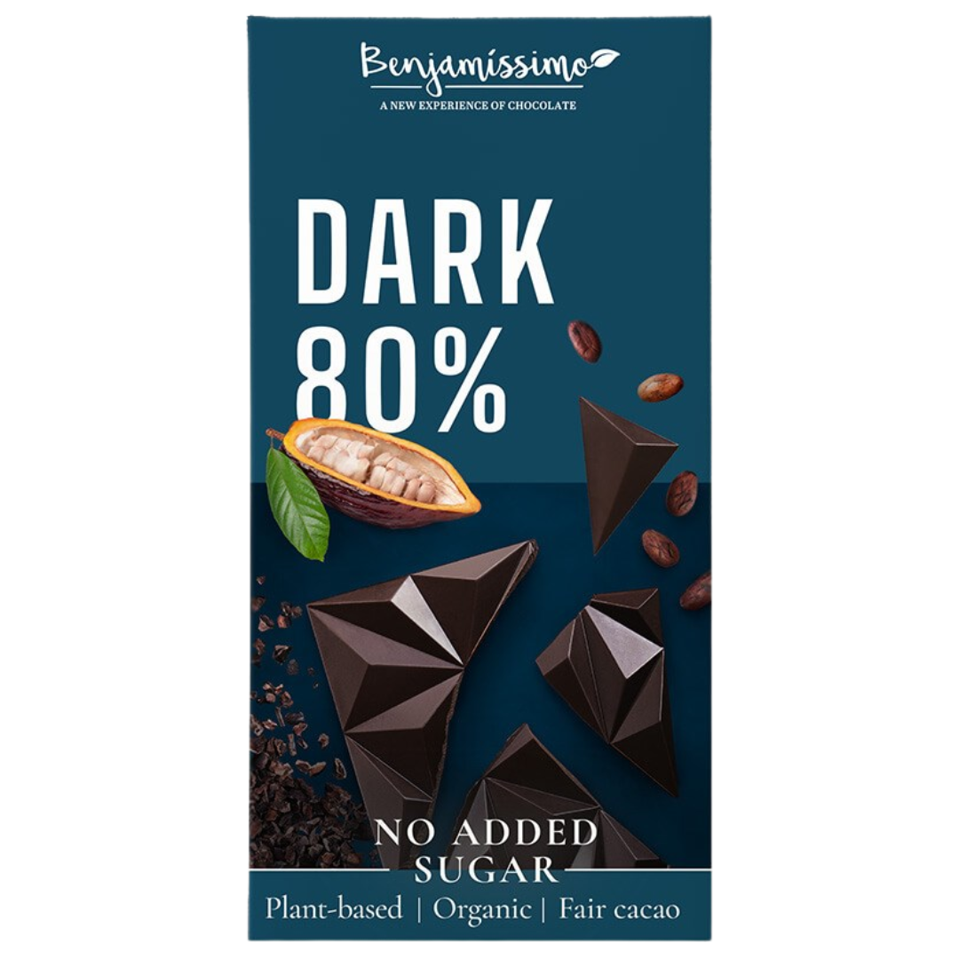 Benjamissimo Tumma Suklaa 80% 60 g - integratoridirecthub.com