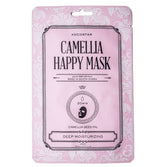 KOCOSTAR Camellia Happy Mask - Tehokosteuttava kangasnaamio 1 kpl - integratoridirecthub.com