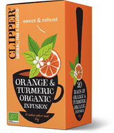 Clipper Orange & Turmeric - Appelsiini-kurkuma yrttitee 20 teepussia - integratoridirecthub.com