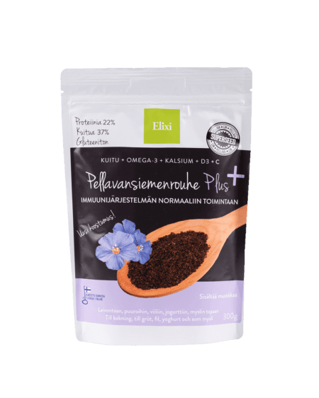 Elixi Pellavansiemenrouhe Plus+ 300 g - integratoridirecthub.com