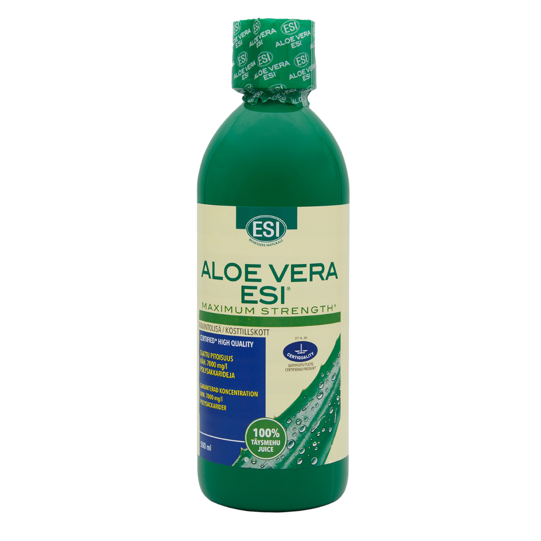 ESI Aloe Vera Maximum Strength - Täysmehu 500 ml - integratoridirecthub.com