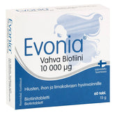 Evonia Vahva Biotiini 10 000 µg 60 tabl. - integratoridirecthub.com