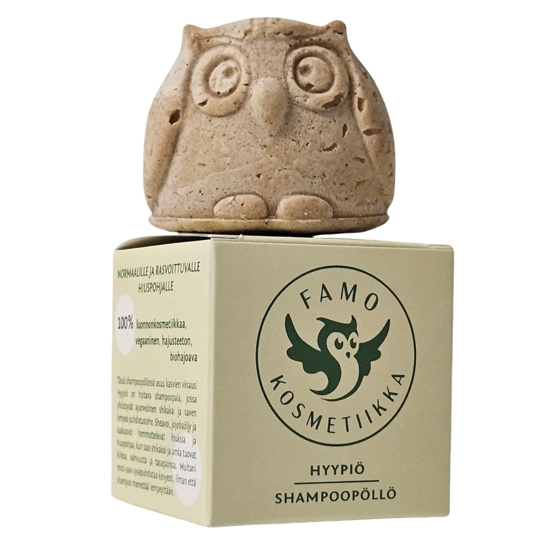 Famo Hyypiö Shampoopöllö 80 g tuuheuttava ja elvyttävä shampoo kaikille hiustyypeille, integratoridirecthub.com
