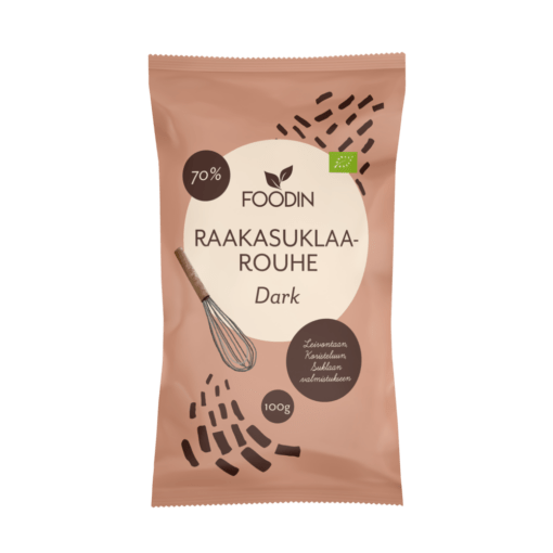 Foodin Raakasuklaarouhe Dark 100 g - integratoridirecthub.com