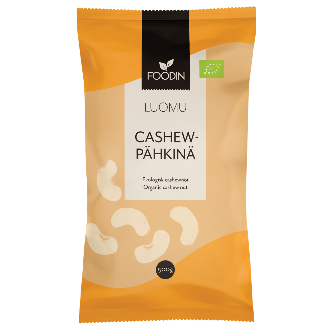 Foodin Cashewpähkinä Luomu 500 g - integratoridirecthub.com