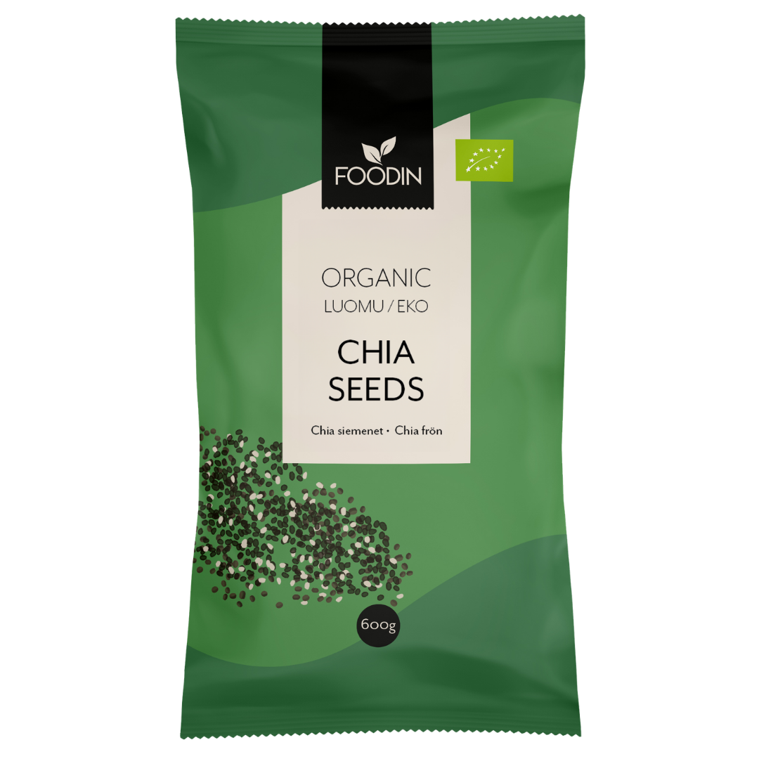 Foodin Chia-Siemen 600 g - Luomu - integratoridirecthub.com