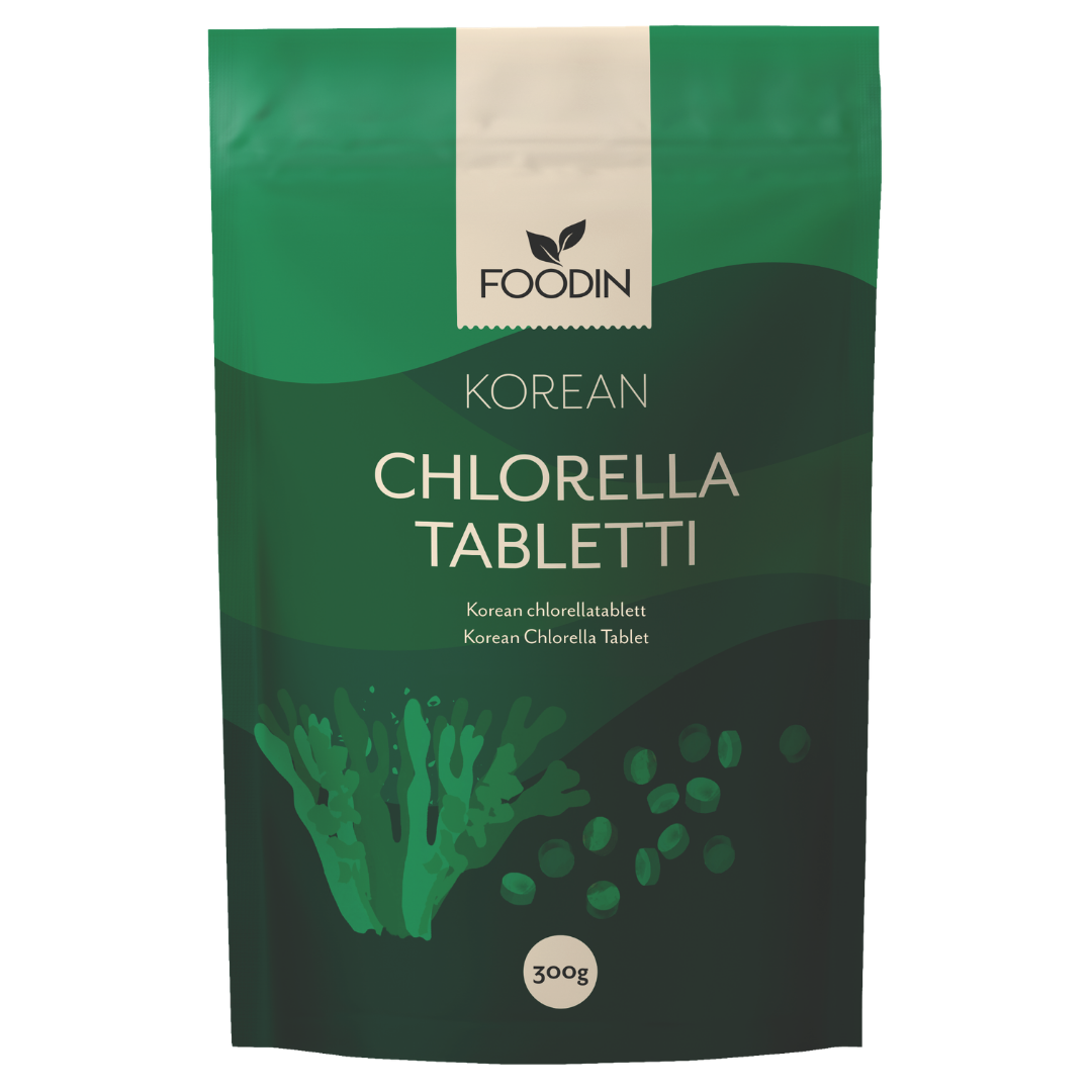 Foodin Korean Chlorella tabletti 300 g - integratoridirecthub.com