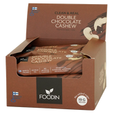 Foodin Clean & Real Double Chocolate Cashew - Proteiinipatukka tukkupakkaus 12 x 55 g - integratoridirecthub.com