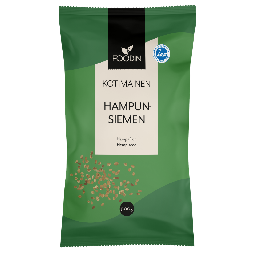 Foodin Kotimainen Hampunsiemen 500 g - integratoridirecthub.com