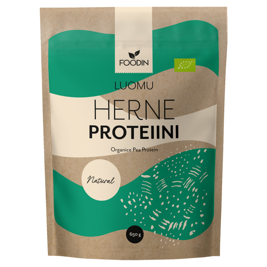 Foodin Herneproteiini Maustamaton Luomu 650 g - integratoridirecthub.com
