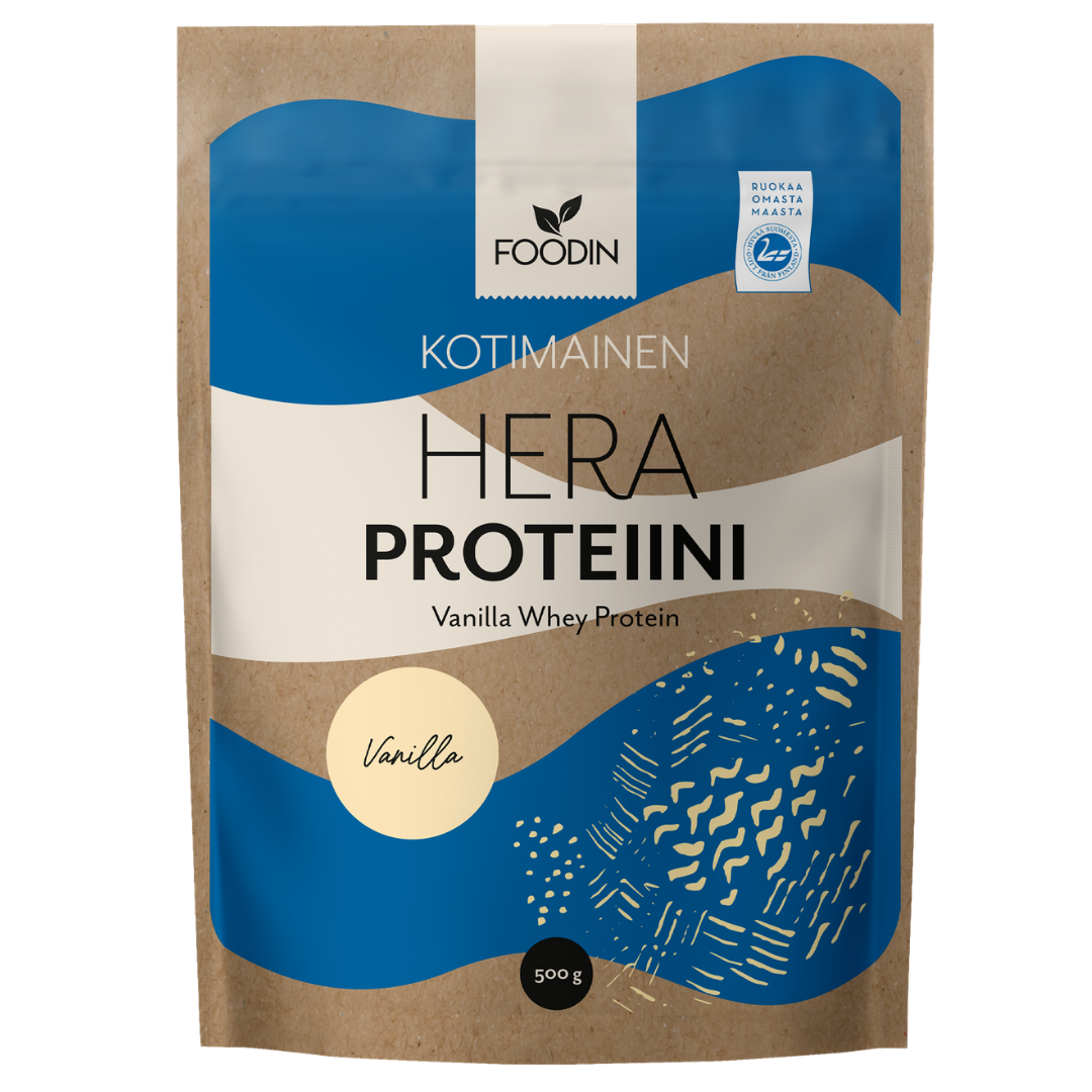 Foodin Kotimainen Heraproteiini Vanilja 500 g - integratoridirecthub.com