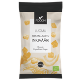 Foodin Kristallisoitu Inkivääri Luomu 200 g - integratoridirecthub.com