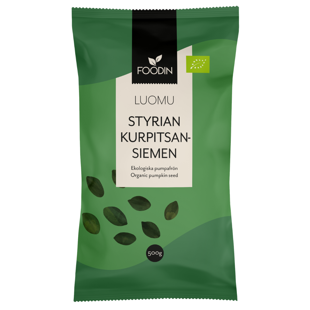 Foodin Kurpitsansiemen Luomu 500 g - integratoridirecthub.com