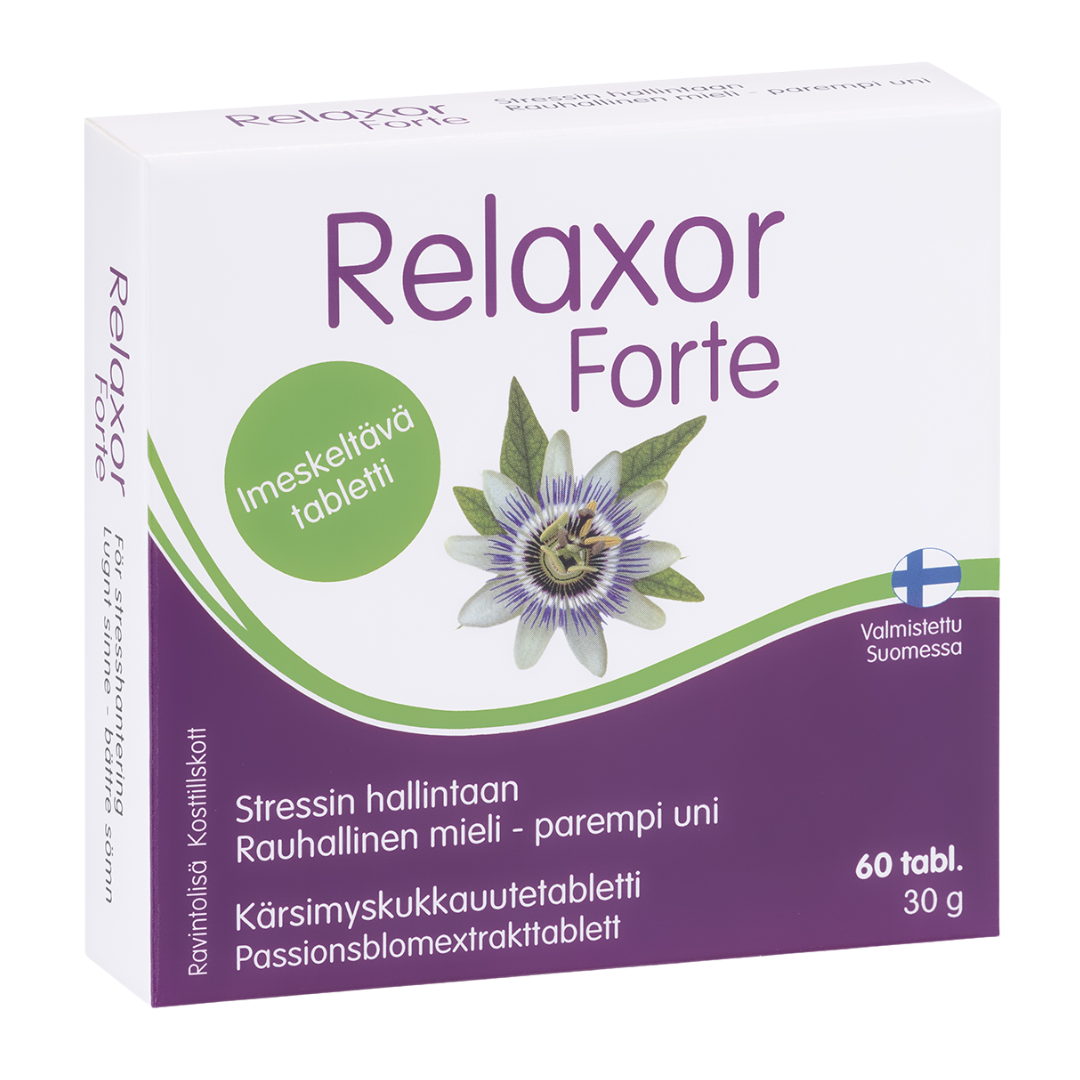 Relaxor Forte - Kärsimyskukkauutetabletti 60 tabl. - integratoridirecthub.com