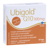 Ubigold Q10 100 mg - Ubikinoni-vitamiinikapseli 60 kaps. - integratoridirecthub.com