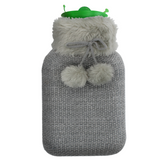 Medrull Rubber Hot Water Bottle - Kuumavesipullo Harmaa 1,7 L