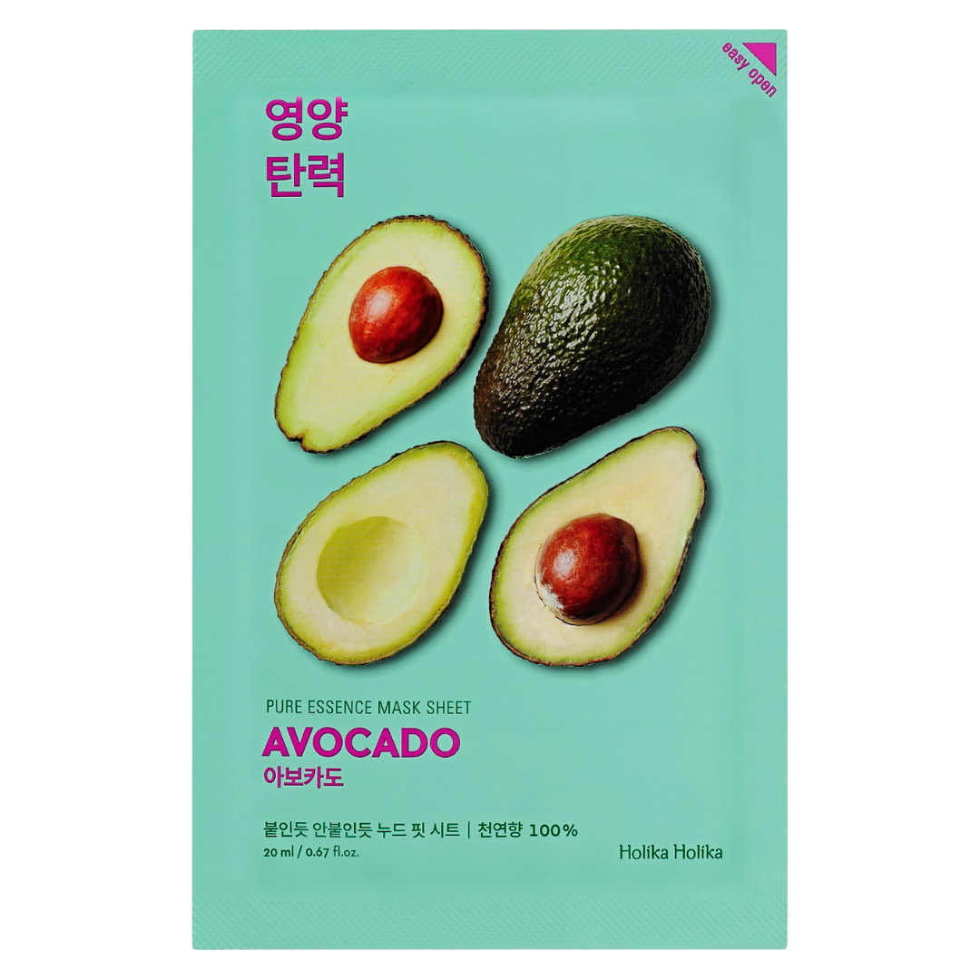 Holika Holika Pure Essence Mask Sheet Avocado - Kasvonaamio 1 kpl - integratoridirecthub.com