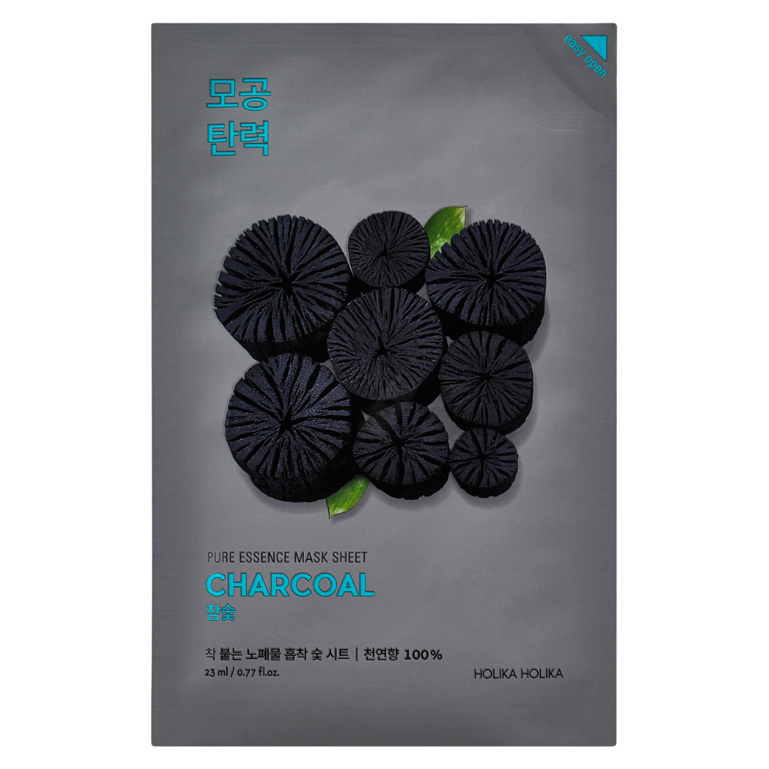 Holika Holika Pure Essence Mask Sheet Charcoal - Kasvonaamio 1 kpl - integratoridirecthub.com