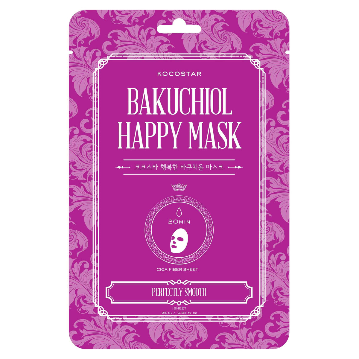 KOCOSTAR Bakuchiol Happy Mask - Bakuchiol kangasnaamio 1 kpl - integratoridirecthub.com