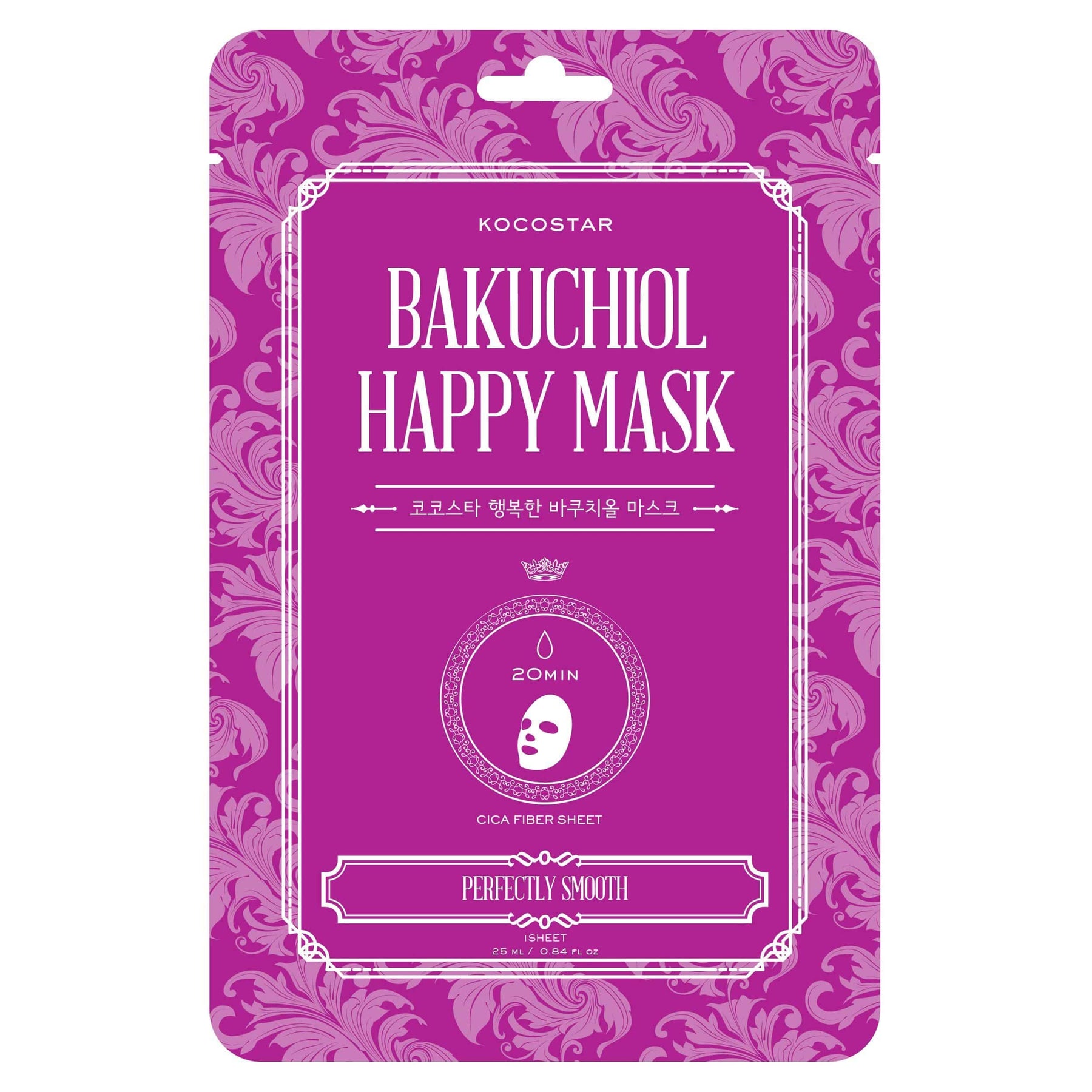 KOCOSTAR Bakuchiol Happy Mask - Bakuchiol kangasnaamio 1 kpl - integratoridirecthub.com