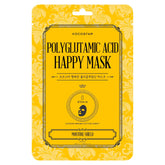 KOCOSTAR Polyglutamic Acid Happy Mask - Tehokosteuttava kangasnaamio 1 kpl - integratoridirecthub.com