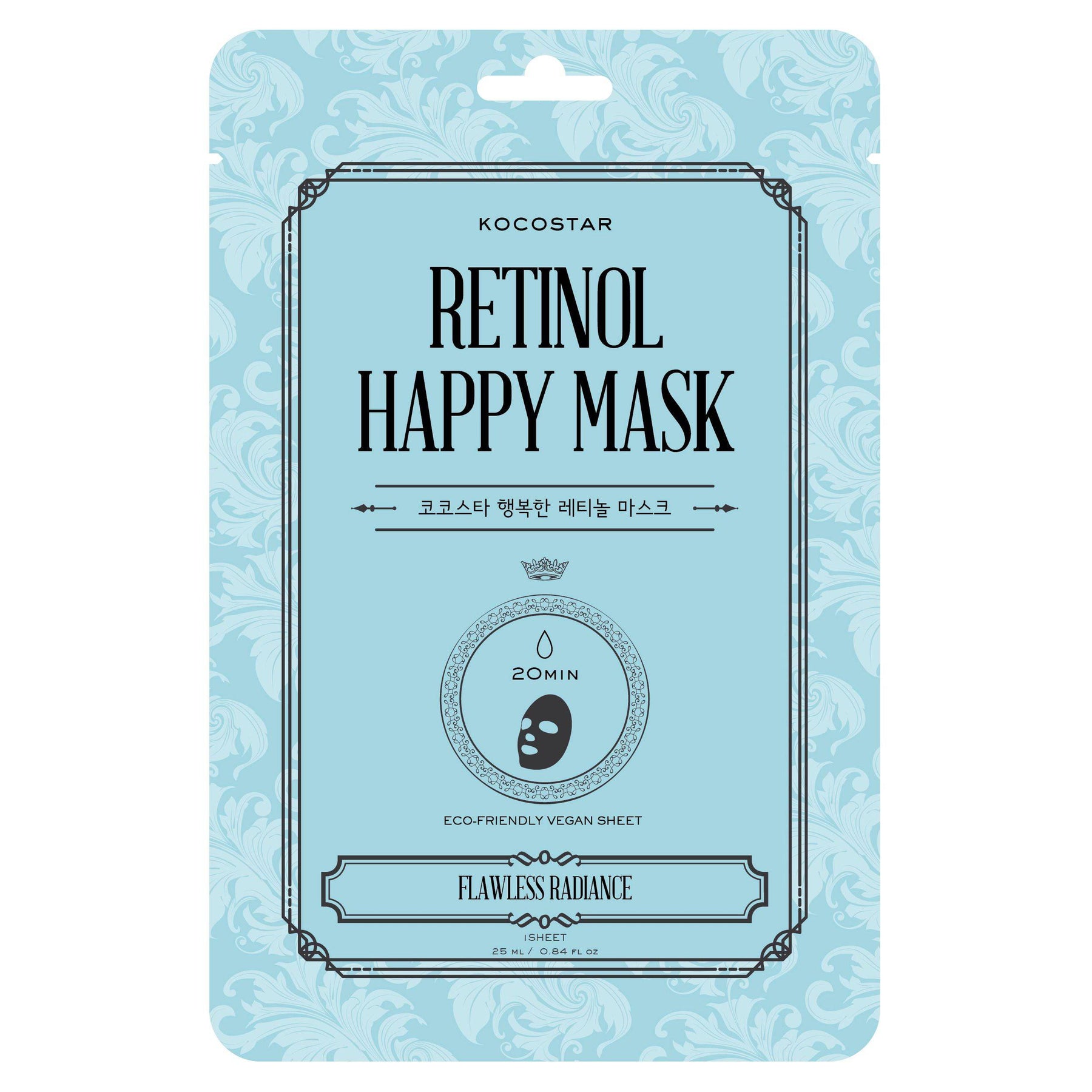 Kocostar Retinol Happy Mask - Kangasnaamio 1 kpl - integratoridirecthub.com