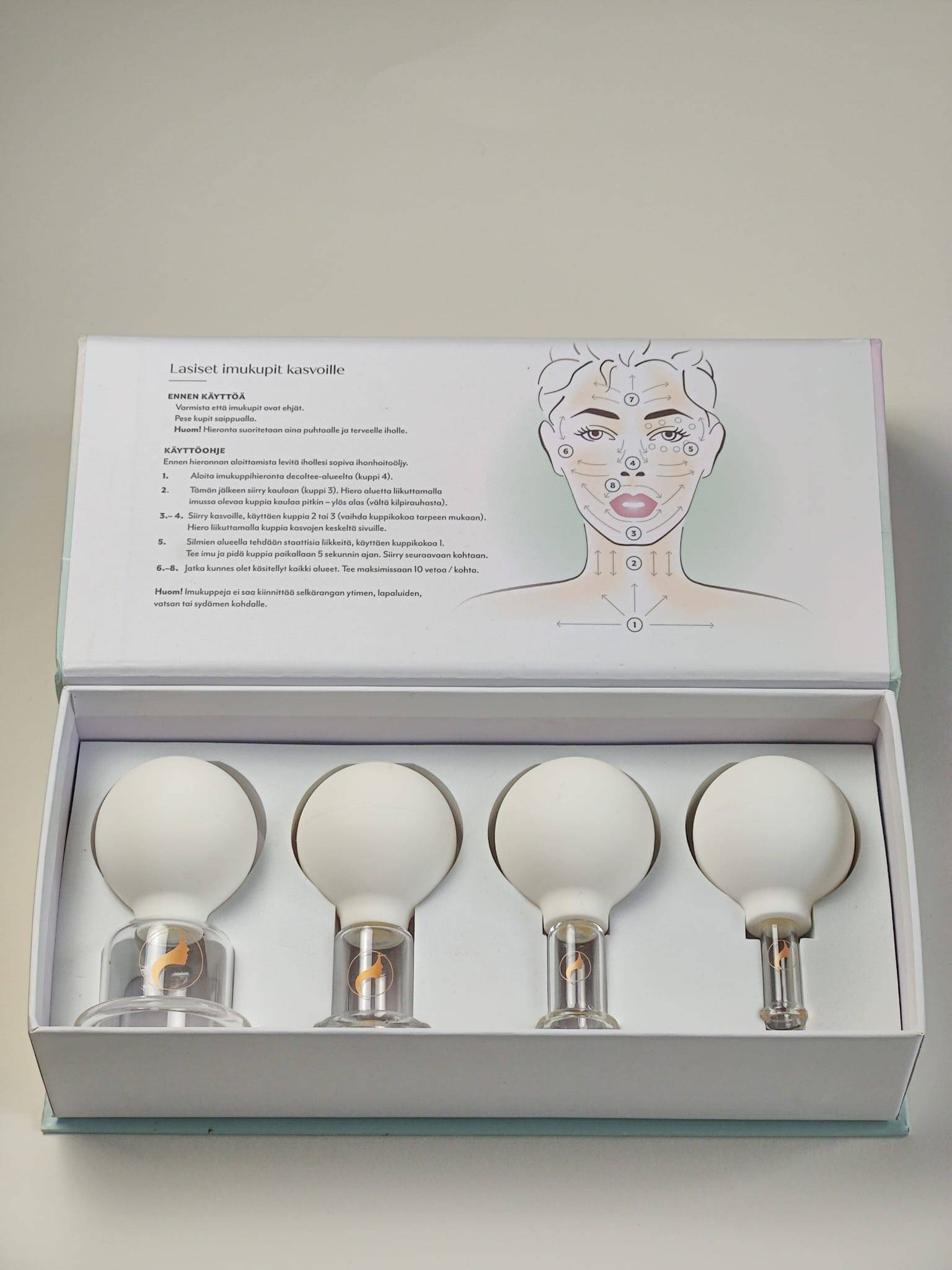 Faceimage Facial Cupping - Kasvojen imukupit 4 kokoa - integratoridirecthub.com