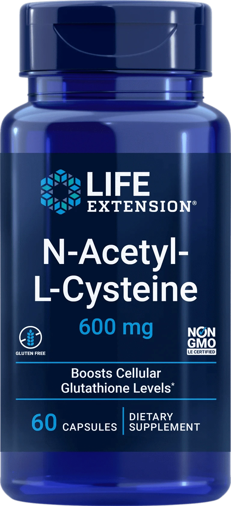 Life Extension N-Acetyl-L-Cysteine 600 mg 60 kaps. - integratoridirecthub.com