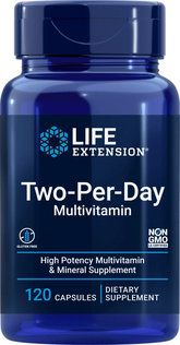Life Extension Two-Per-Day Multivitamin 120 kaps. Huomio. B6-vitamiinin vahvuus 75 mg - erä - integratoridirecthub.com