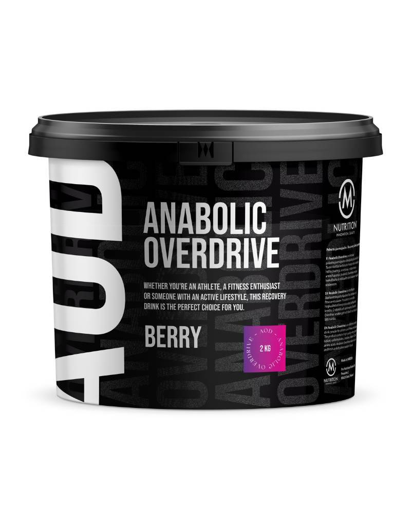 M-Nutrition Anabolic Overdrive Berry - Marjan makuinen palautusjuomajauhe 2 kg - integratoridirecthub.com