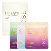 NOBE Skin-Loving Sheet Mask Trio, kasvonaamiosetti, lahjapakkaus, integratoridirecthub.com